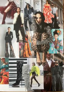 Stijlpersoonlijkheid Extravagant. Collage gemaakt door Sandra Kort van Kortom Kleur