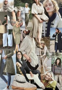 collage van de stijlpersoonlijkheid 'natuurlijk'